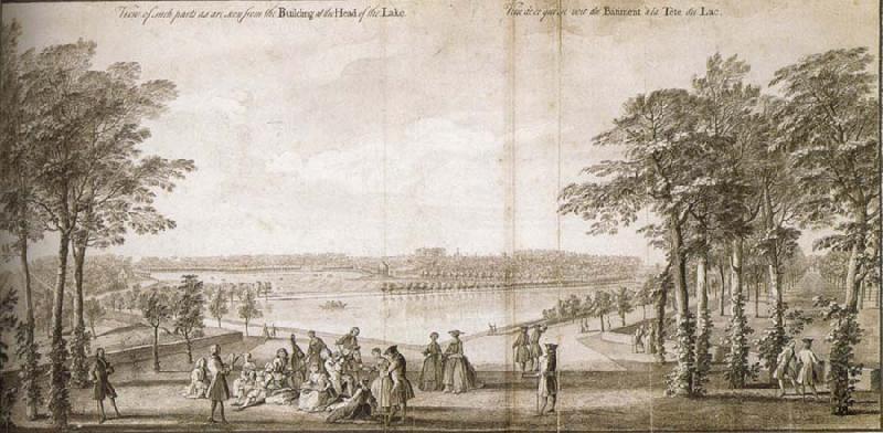 Jacques Rigaud View of such parts as are seen from the Building at the Head of the Lake oil painting image